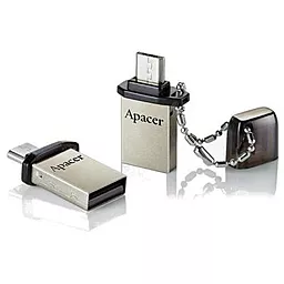 Флешка Apacer 16GB AH175 USB 2.0 OTG (AP16GAH175B-1)