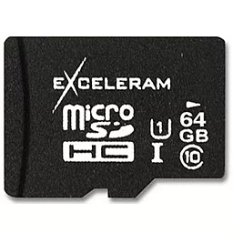Карта памяти Exceleram microSDXC 64GB Class 10 UHS-I U1 (MSD6410)