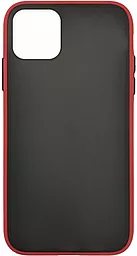 Чехол 1TOUCH Gingle Slim Matte Apple iPhone 11 Pro Max Red/Black