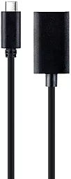 Видео переходник (адаптер) Cablexpert USB Type-C - DisplayPort v1.2 4k 60hz black (A-CM-DPF-02)