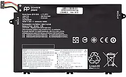 Акумулятор для ноутбука Lenovo ThinkPad E480 01AV445 / 11.55V 4000mAh / NB481248 PowerPlant Black