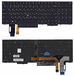 Клавіатура для ноутбуку Lenovo IBM Thinkpad E580 з підсвічуванням Black