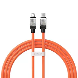 Кабель USB PD Baseus CoolPlay Series 20W 3A 2M USB Type-C - Lightning cable orange (CAKW000107) - миниатюра 3