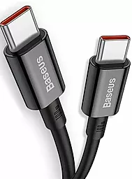 Кабель USB PD Baseus Superior 20V 5A 2M USB Type-C - Type-C Cable Black (CATYS-C01) - миниатюра 2