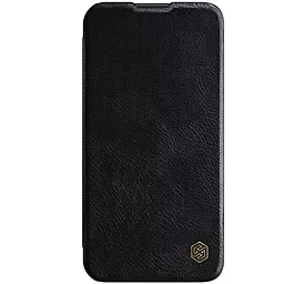 Кожаный чехол (книжка) Nillkin Qin Pro Camshield для Apple iPhone 13 (6.1") (Черный)
