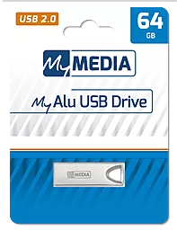 Флешка Verbatim MyAlu 64GB USB 2.0 (069274) - миниатюра 3