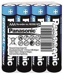 Батарейки Panasonic AAA (R03) General Purpose 4шт (R03BER/4PR)