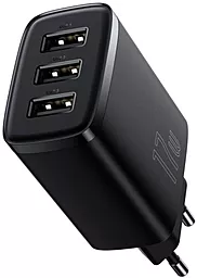 Сетевое зарядное устройство Baseus Compact Charger 3 USB 17W Black (CCXJ020101) - миниатюра 2