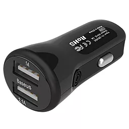 Автомобильное зарядное устройство Baseus Tiny 2USB Car charger 2.1A Black (CCALL-CR01) - миниатюра 8