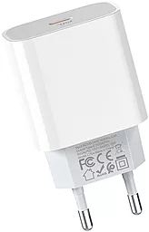 Сетевое зарядное устройство с быстрой зарядкой Hoco C76A Speed Source PD3.0 18W White - миниатюра 3