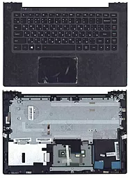 Клавіатура для ноутбуку Lenovo IdeaPad S410 U430 з топ-панеллю Black