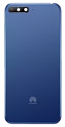 Задняя крышка корпуса Huawei Y6 2018 со стеклом камеры, с логотипом "Huawei" Original Blue