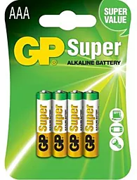Батарейки GP AAA (LR3) Super Alcaline (24A-U4 / GP24A-2UE4) 4шт