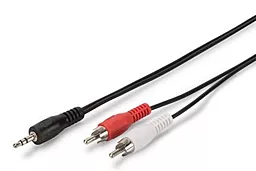 Аудио кабель Digitus Aux mini Jack 3.5 mm - 2хRCA M/M Cable 5 м black (AK-510300-050-S)
