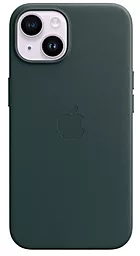 Чохол Apple Leather Case with MagSafe for iPhone 14 Plus Forest Green