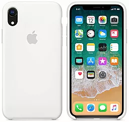 Чехол Silicone Case для Apple iPhone XR White