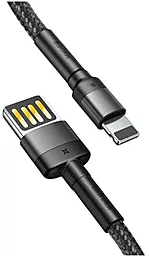 Кабель USB Baseus Cafule Lightning Cable Grey/Black (CALKLF-GG1) - миниатюра 2
