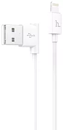 USB Кабель Hoco UPL11 L Shape Lightning Cable White - мініатюра 2