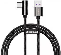 Кабель USB Baseus Legend Series Elbow Fast Charging 66w 6a USB Type-C cable black (CATCS-B01)