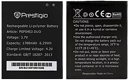 Аккумулятор Prestigio MultiPhone 5453 Duo / PSP5453 / PAP5453 DUO (1700 mAh) 12 мес. гарантии - миниатюра 5