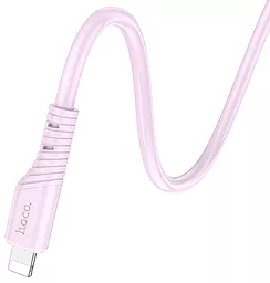 Кабель USB PD Hoco X97 Crystal Silicone 20W 3A USB Type-C - Lightning Cable Pink - миниатюра 4