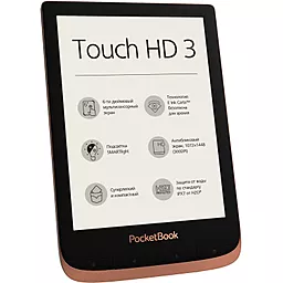 Электронная книга PocketBook 632 Touch HD 3 Spicy Copper (PB632-K-WW) - миниатюра 2