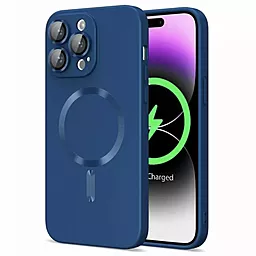 Чехол Cosmic Frame MagSafe Color для Apple iPhone 15 Navy Blue