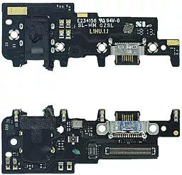 Нижняя плата Meizu 15 Lite / M15 с разъемом зарядки, наушников, микрофоном, Original