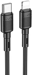 Кабель USB PD Hoco X83 Victory 20W USB Type-C - Lightning Cable Black