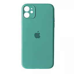 Чехол Silicone Case Full Camera Square для Apple iPhone 11 Denim blue