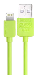 Кабель USB Remax Light Lightning Cable Green (RC-006i)