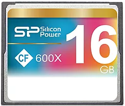 Карта памяти Silicon Power Compact Flash 16GB 600X (SP016GBCFC600V10)