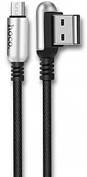 Кабель USB Hoco U17 Capsule micro USB Cable Black - миниатюра 2