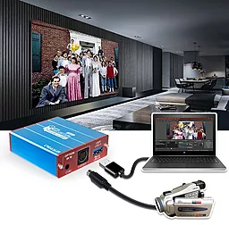 Карта видеозахвата MiraBox HSV3273 CVBS + S-video - HDMI 4k 30hz/USB3.0 1080p 60hz blue - миниатюра 7
