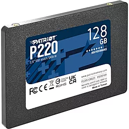 SSD Накопитель Patriot P220 128GB  2.5" SATAIII TLC (P220S128G25) - миниатюра 2