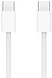 USB PD Кабель Apple Original Woven Charge A2795 USB Type-C - Type-C Cable White (MQKJ3ZM/A)