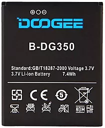 Аккумулятор DOOGEE DG350 Pixels / B-DG350 (2200 mAh) 12 мес. гарантии