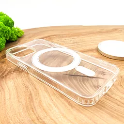 Чехол Apple Silicone Clear Case с MagSafe iPhone 14 Plus Transparent - миниатюра 2