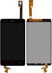 Дисплей HTC Desire 400, One SU (T528w) з тачскріном, Black