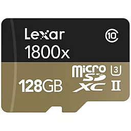 Карта пам'яті Lexar microSDXC 128GB Professional Class 10 UHS-II U3 + SD-адаптер (LSDMI128CRBEU1800R) - мініатюра 2
