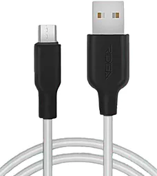 USB Кабель Ridea RC-M114 Soft Silico 15W 3A micro USB Cable Black/White