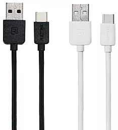 Кабель USB Remax Light USB Type-C Cable Black (RC-006A) - миниатюра 2