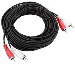 Аудио кабель Gemix 2xRCA M/M Cable 15 м black (Art.GC 1814) - миниатюра 2