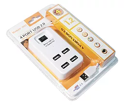 USB хаб Voltronic 4-in-1 white (YT-HWS4-W/08646) - миниатюра 4
