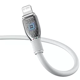 Кабель USB Baseus Pudding Series 1.2m 12w 2.4a lightning cable White - миниатюра 4