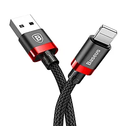 Кабель USB Baseus Golden Belt 1.5M Lightning Cable Black/Red (CALGB-A19)