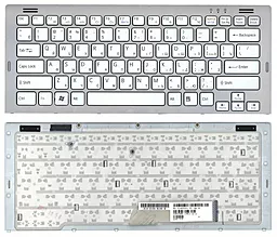 Клавиатура для ноутбука Sony Vaio VGN-SR с рамкой  White