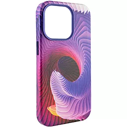 Кожаный чехол Colour Splash with MagSafe для Apple iPhone 13 Pro (6.1") Purple / Pink - миниатюра 4