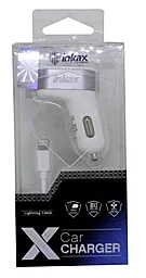 Автомобильное зарядное устройство Inkax 3 USB 3.1A + IP5/6 cable White (CD-06) - миниатюра 4