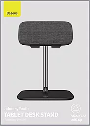 Настольний держатель Baseus Indoorsy Youth Tablet Desk Stand Black (SUZJ-01) - миниатюра 4